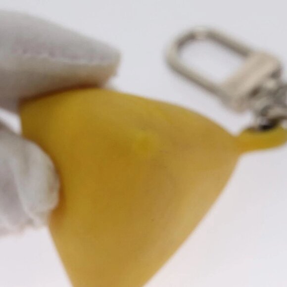 LOUIS VUITTON Charm metal Yellow LV Auth - Picture 10 of 16